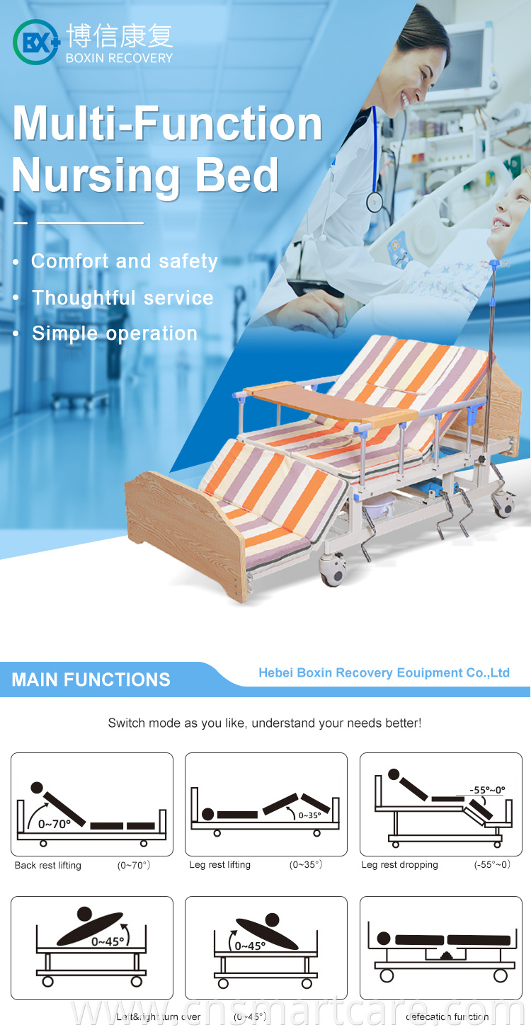 Multi Function Rotation Nursing Home Care Hospital Bed